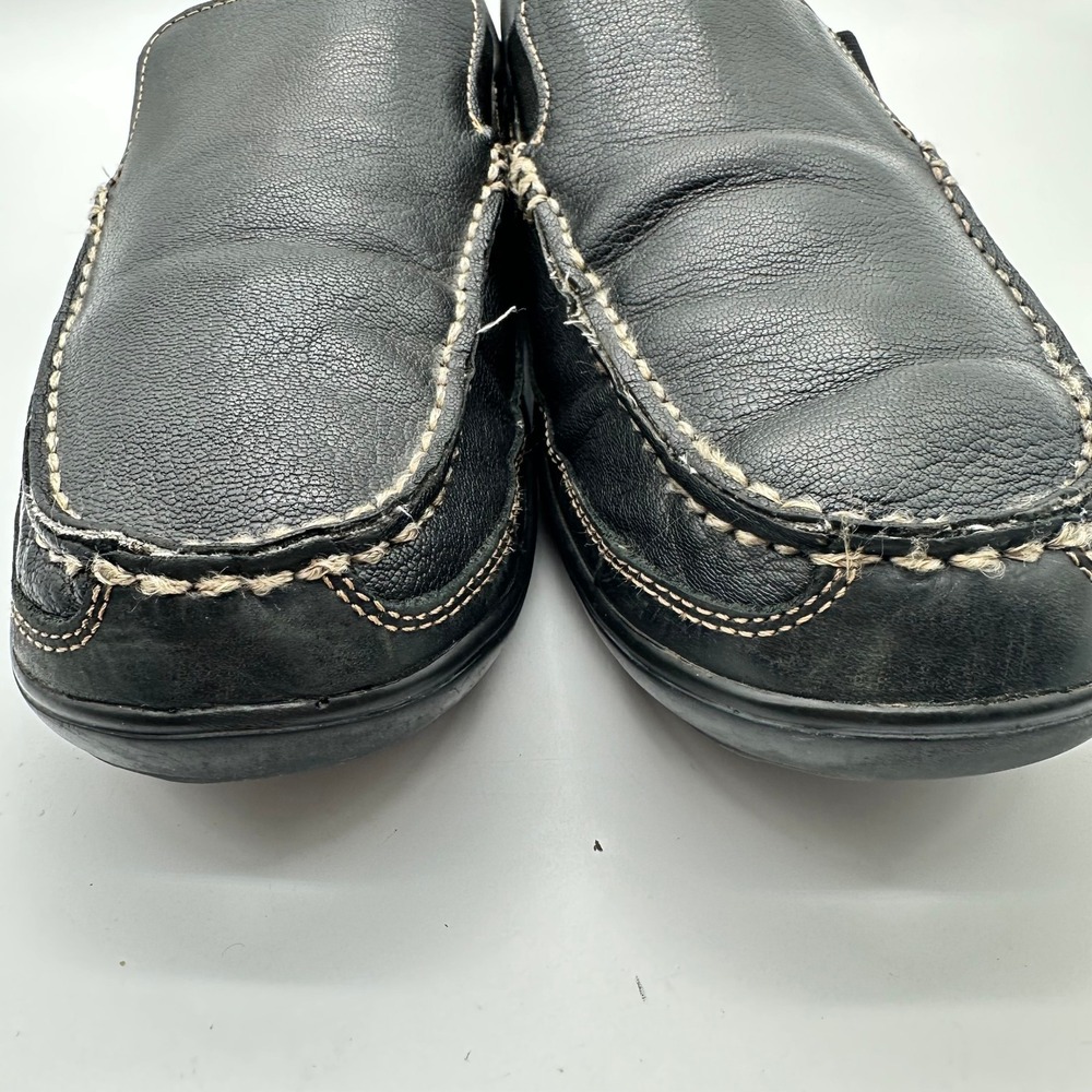 Cole Haan Tucker Venetian Black Leather Driver Loafers Mens Slip On Shoes 10.5M - Picture 3 of 11